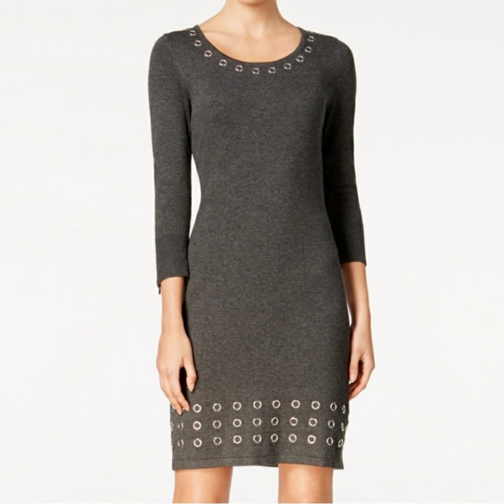 Calvin Klein Gray Long Sleeve Dress, Never Worn